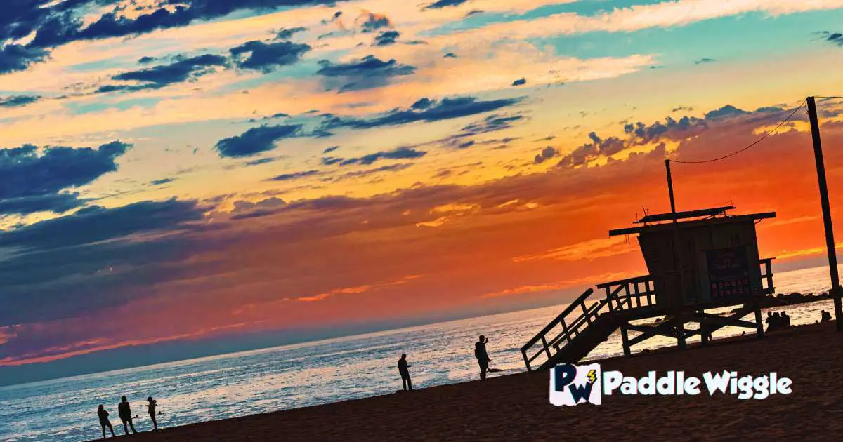 Kayaking on the Santa Monica Bay - the fifth best kayaking  spot in LA. 