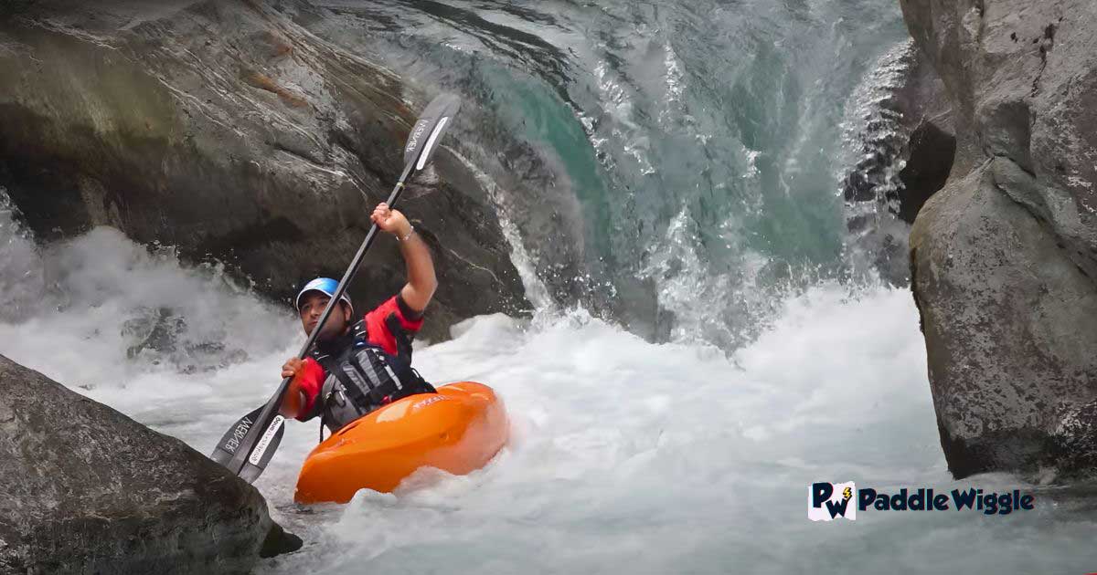 Kayaking in strong currents and rapids.