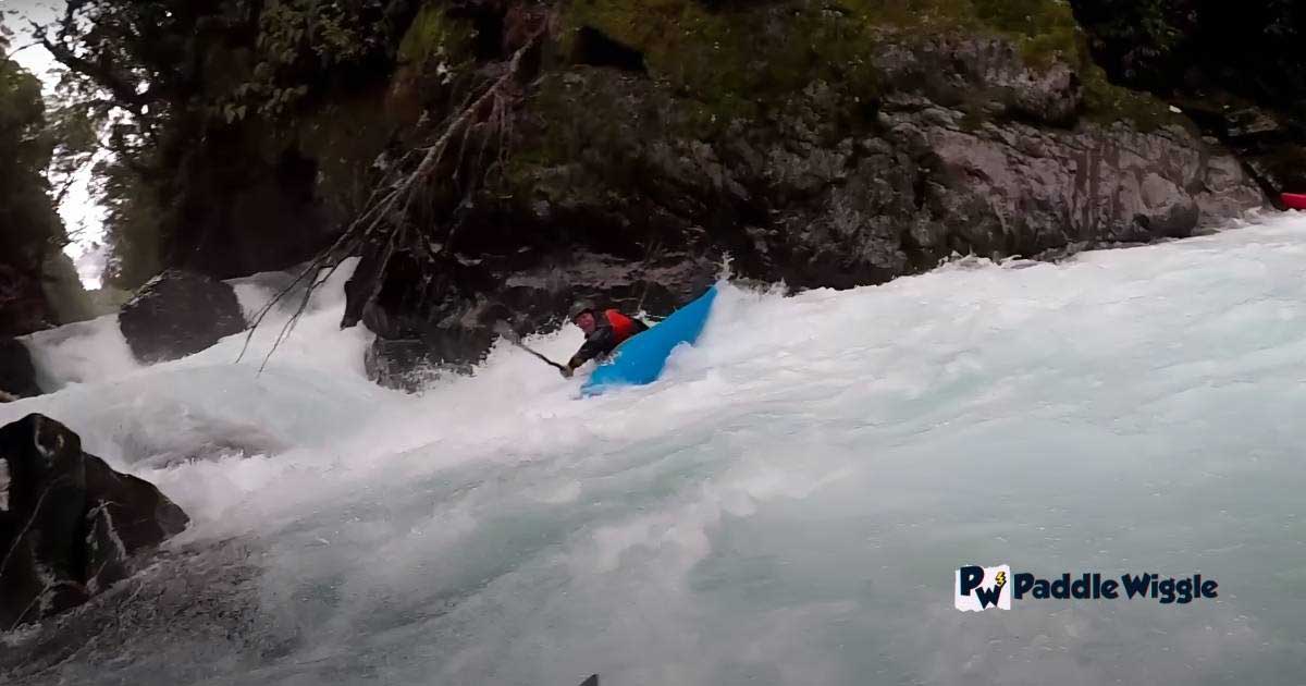 Kayaking on challenging water for burning more calories.
