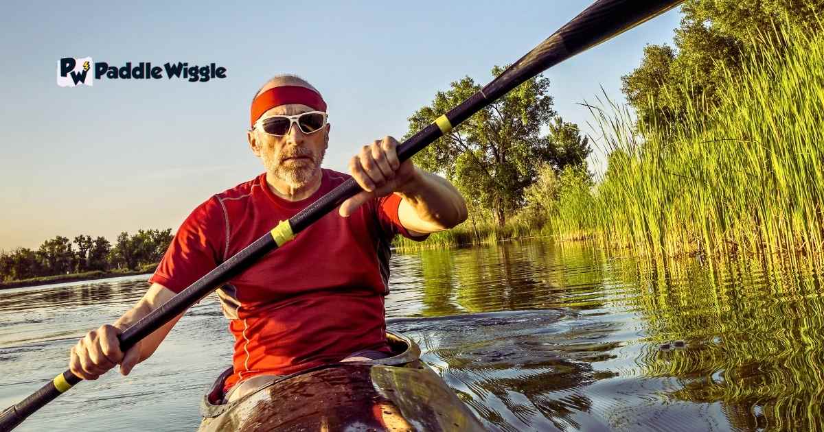 Explaining how powerful strokes accelerate kayaking speed.
