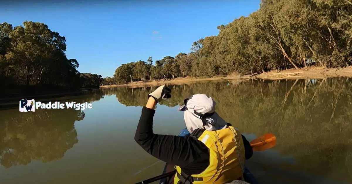 Burning Calories by Kayaking.
