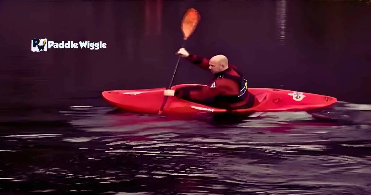 Edging a kayak