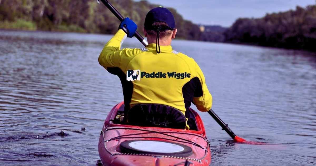 Body position in a kayak